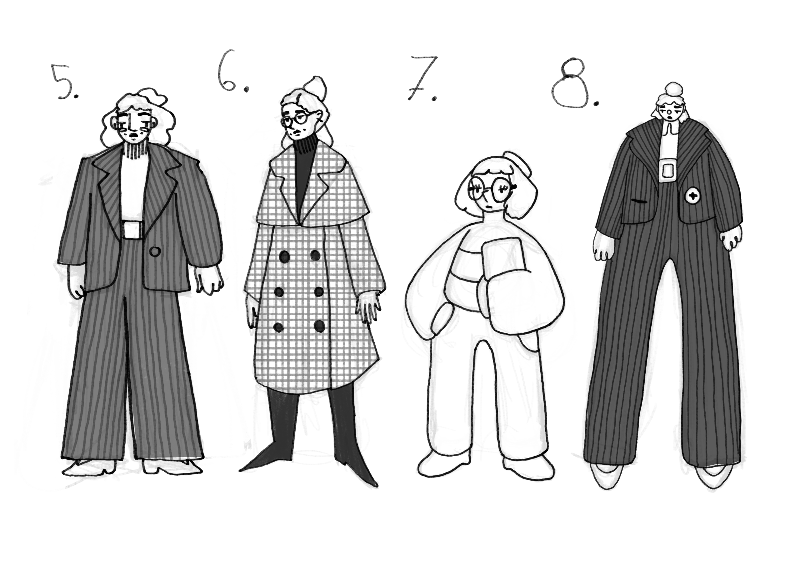 Character sketches for Naropa